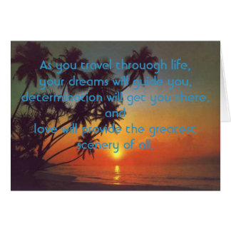 Terwijl je door het leven reist,