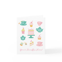 T'es Tea-riffic Maman Tea Thémée Carte de fête des