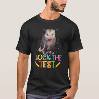 Tes Test Day Tesser Testing Squad Possum T-shirt