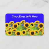 Tes Tournesols Carte de visite Ukraine Drapeaux co (Dos)