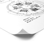 Tesla Alternating Motor Patent Poster (Hoek)
