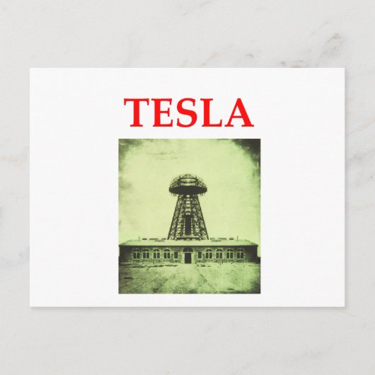 tesla briefkaart (Voorkant)