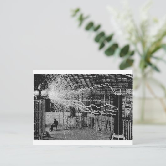 tesla briefkaart (Staand voorkant)