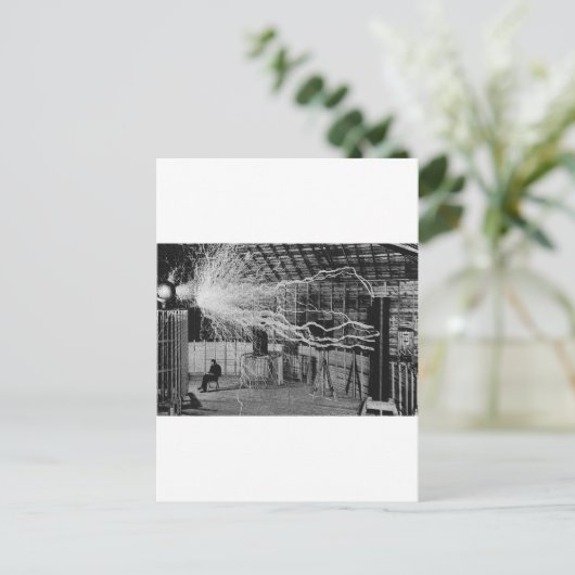 tesla briefkaart (Staand voorkant)