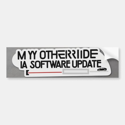 tesla bumperstickers (Voorkant)