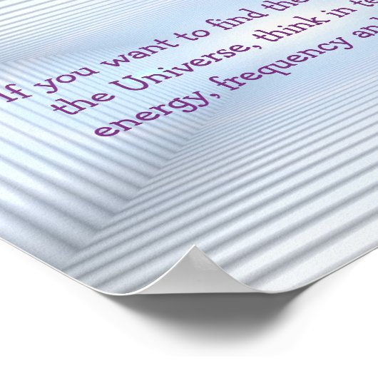 Tesla Citation Energy Metaphysic Poster (Coin)