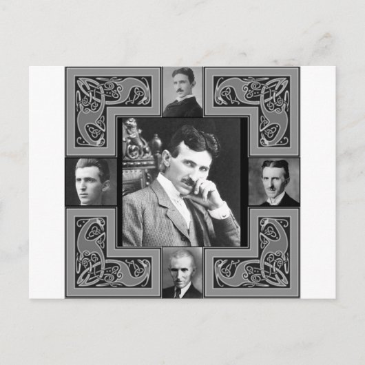 Tesla Coil Briefkaart (Voorkant)