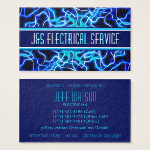 Tesla Coil Lightning Electricia Home Automation Visitekaartje
