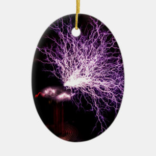 Tesla Coil Plasma Keramisch Ornament