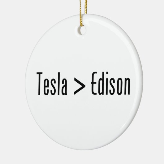 Tesla > Edison Keramisch Ornament (Links)