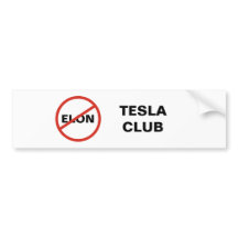 Tesla - Eenvoudige ANTI ELON TESLA CLUB