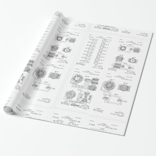 Tesla Elecro-Magnet Motor Patent US381968 p 1-4 Cadeaupapier