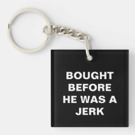 Tesla - Gekocht Voordat Hij Een Jerk Was - Zwart Sleutelhanger