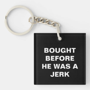 Tesla - Gekocht Voordat Hij Een Jerk Was - Zwart Sleutelhanger