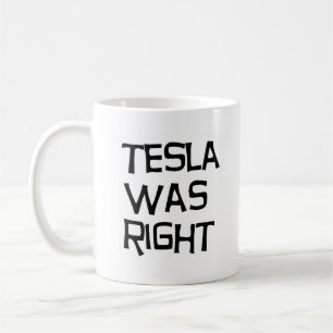 Tesla had gelijk koffiemok