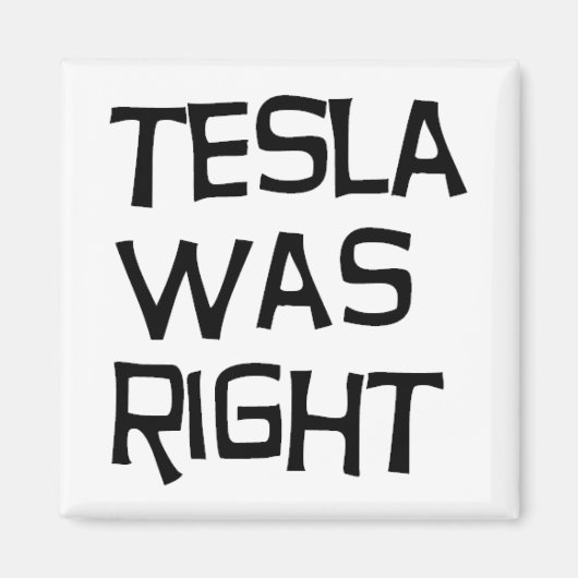 Tesla had gelijk magneet (Voorkant)