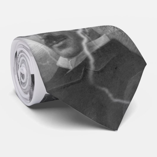 Tesla, het bliksemMan Stropdas (Opgerold)