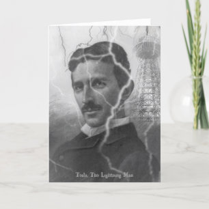 Tesla, het Man van de Bliksem Kaart