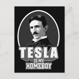 Tesla is mijn thuisjongen briefkaart