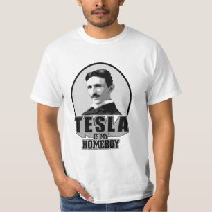 Tesla is mijn thuisjongen t-shirt