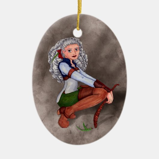 Tesla Keramisch Ornament (Voorkant)