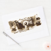 Tesla Letterhead Rechthoekige Sticker (Envelop)