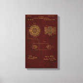 Tesla Patent 00382280 SHT 4 Uitgerekte Canvas Prin (Voorkant)
