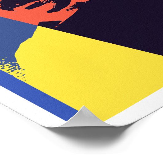 Tesla Pop Art Poster (Hoek)