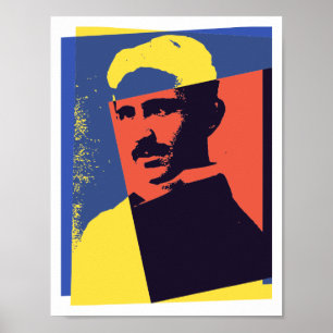 Tesla Pop Art Poster