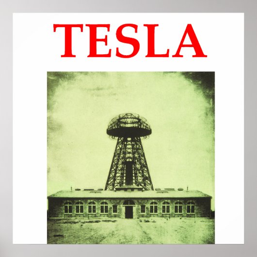 tesla poster (Voorkant)