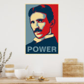 Tesla Power Poster (Keuken)