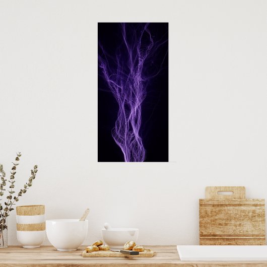 Tesla Powered Lightning Poster (Keuken)