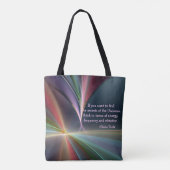 Tesla Quote Geheim van het Universum Personalisere Draagtas (Achterkant)