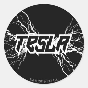 Tesla Ronde Sticker