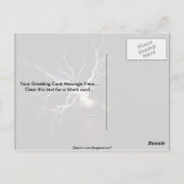 Tesla-spoelbedekking Briefkaart (Achterkant)