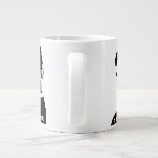 Tesla (u bent welkom.) jumbo mok (Achterkant)