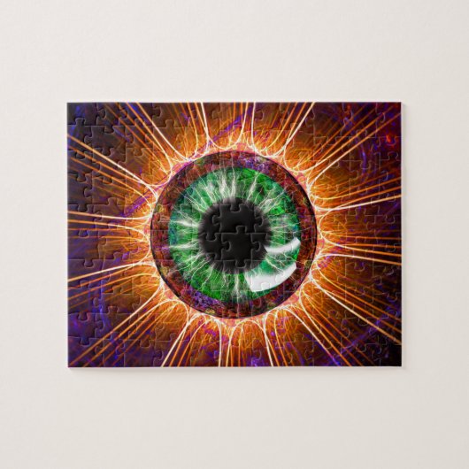 Tesla's andere Oogfractale kunst Legpuzzel (Horizontaal)