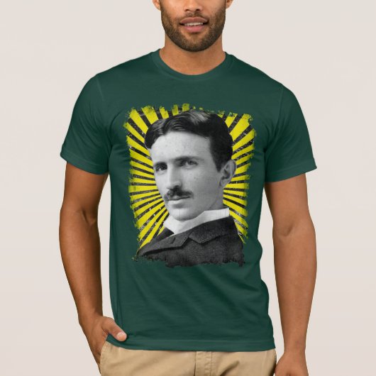 Tesla's licht t-shirt (Voorkant)
