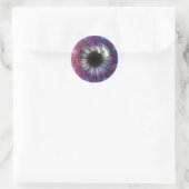 Tesla's Oogfractal Design Ronde Sticker (Tas)