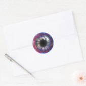 Tesla's Oogfractal Design Ronde Sticker (Envelop)