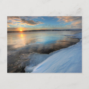 Teslin Lake na een opklarende storm, Yukon Briefkaart