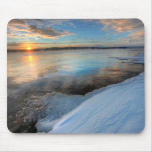 Teslin Lake na een opklarende storm, Yukon Muismat