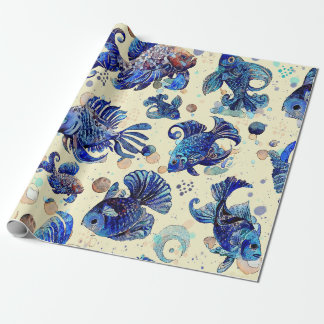 Tesoros del Mar: Peces y Burbujas Cadeaupapier