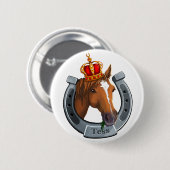 Tess de koningin merrie ronde button 5,7 cm (Voorkant /achterkant)