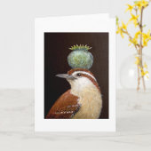 Tess, la Carolina écrit carte de voeux (Fleur jaune)