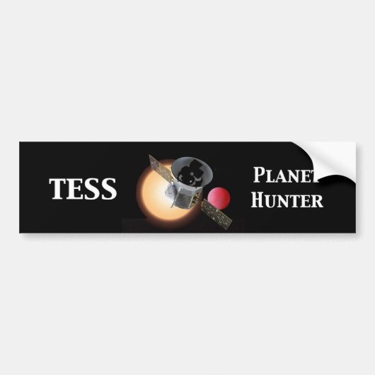 TESS Planet Hunter Spacecraft Bumpersticker (Voorkant)