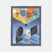 Tess Space Telescope Poster. Fleece Deken (Voorkant)