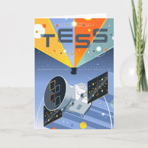 Tess Space Telescope Poster. Kaart