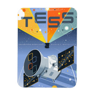Tess Space Telescope Poster. Magneet