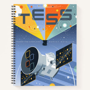Tess Space Telescope Poster. Notitieboek